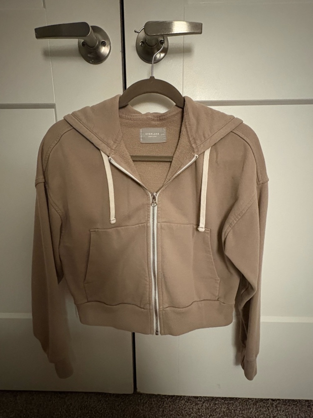 Everlane Women's Cropped Zip Hoodie Size XXS